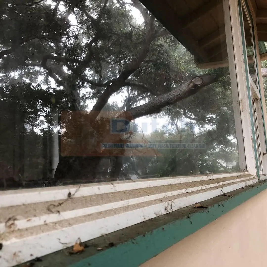 Window before cleaning